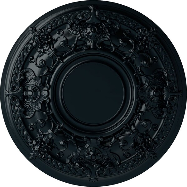 Ekena Millwork Jackson Ceiling Medallion (Fits Canopies up to 13 1/2"), 32 3/4"OD x 2 1/2"P, Night Shade CM32JANSF - main